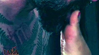 brazilian curvy slut gets cum on her pretty face