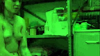 Petite redhead teen shoplifter Katerina Deville orgasms hard after deal seals sex with guard pounding