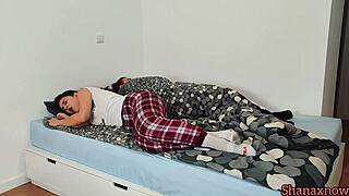 Brunette Foot Fetish Sucks Toes in Socks Morning Bliss!