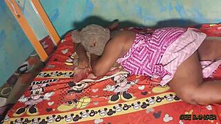 Hot ebony amateur queen fucked hard