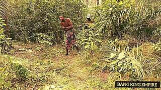 bbw ex-classmate takes hardcore pounding outdoors in the bush