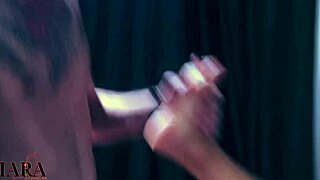 brazilian curvy slut gets cum on her pretty face