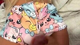 blindfold boyfriend invite sexy fuck doll anal toy play