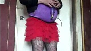 dare you taste shy bisexual crossdresser's warm pee on cam?