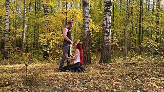 Slut Spanked Then Fucked Hard in Autumn Forest