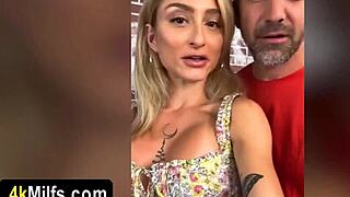 nympho milf kathryn's pussy stuffed full with thick hot cum