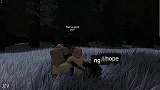 horny military babe bent over for woods creampie doggystyle