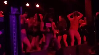 Tasia whips out dick onstage with mickey and nasty!