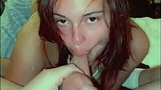 wet tight 18yo college brunette rides study partner's fat cock raw doggystyle