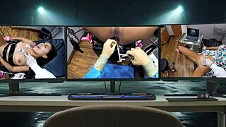 Dr Tampa Performs Daisy Bean University Entrance Pussy Exam