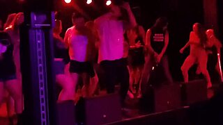 Tasia whips out dick onstage with mickey and nasty!