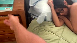 perfect bubble butt teen wakes to pov creampie riding pounding