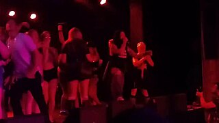 Tasia whips out dick onstage with mickey and nasty!