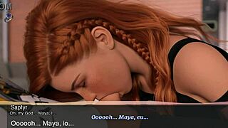 tutor demands hot sex payment with big tits and ass on display