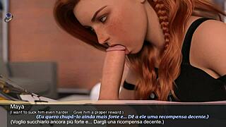 tutor demands hot sex payment with big tits and ass on display