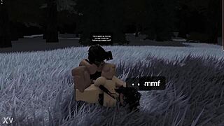 horny military babe bent over for woods creampie doggystyle