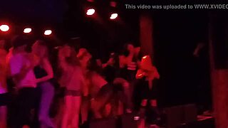 Tasia whips out dick onstage with mickey and nasty!