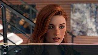 tutor demands hot sex payment with big tits and ass on display