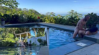 couple goes wild with outdoor anal and blowjob in costa rica 🌴🍆💦