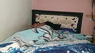 Huge natural tits latina milf fucked hard while alone!