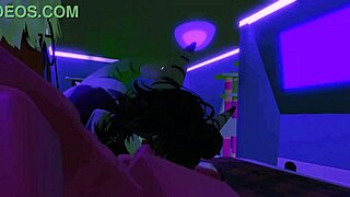 Demon fucks shark girl in furry monster quickie frenzy!