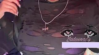 can you believe this goth girl squirts nonstop for 30 minutes shaved pussy gushing