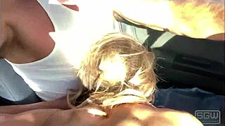 POV road head blowjob wet pussy las vegas strip