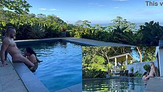 couple goes wild with outdoor anal and blowjob in costa rica 🌴🍆💦