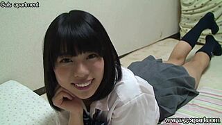 Yua nanami's webcam upskirt tease in maid cosplay lingerie panties for voyeur fans