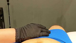 Bitch denies handjob but slaps throbbing cock hard