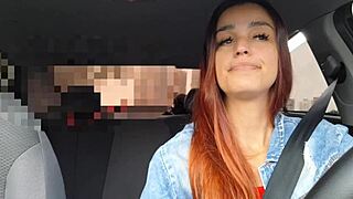 app driver catches wanking passenger fucks wildly backseat car