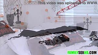 young group goes wild with toys and hardcore fucking at halloween party