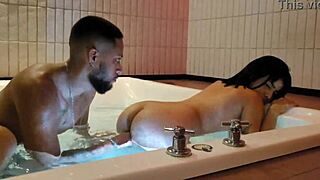 Curvy latina brunette sends unexpected location sparking wild cheating bed romp with big ass and natural tits