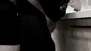 girlfriend fun on kitchen counter playtime