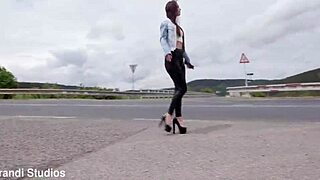 Kristy Black's brutal 4on1 prostitute gangbang: BBC balls deep anal, ATM, DAP, deepthroat, rough assfucking, big gapes, cum swallow - gio2806 destroys her!