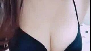 Taiwanese beauty's big tits selfie tease revealed