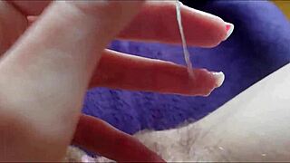 Intimate Close-Up of Wet Vagina Toyed to Climax