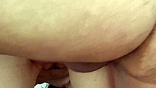 Japanese Shaved Wife Takes Hard Creampie Pounding