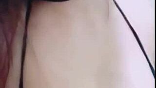 Taiwanese beauty's big tits selfie tease revealed