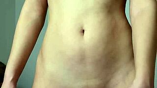 skinny shaved cutie maiskii fingers pussy toys to loud orgasm