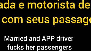app driver catches wanking passenger fucks wildly backseat car