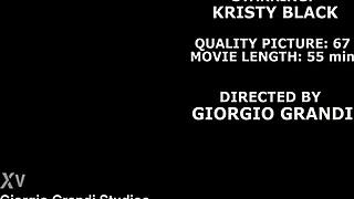 Kristy Black's brutal 4on1 prostitute gangbang: BBC balls deep anal, ATM, DAP, deepthroat, rough assfucking, big gapes, cum swallow - gio2806 destroys her!