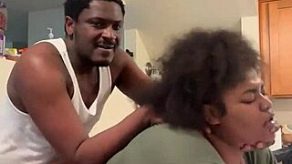 i moan hard during quick kitchen fuck with big cock