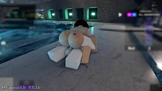 shy girl at indoor pool gets bent over for rough big cock pounding