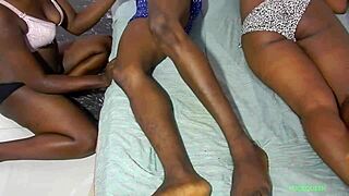 Everyone Wakes Up to Join Sweet Ebony Group Fuck Orgy