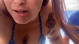 beach crowd watches as swollen pussy craves massive cock nearly exploding!