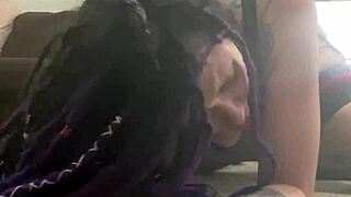 emo babe takes massive black cock stretching lesson