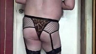 shy bisexual crossdresser gulps cum nonstop for watchers