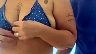 beach crowd watches as swollen pussy craves massive cock nearly exploding!