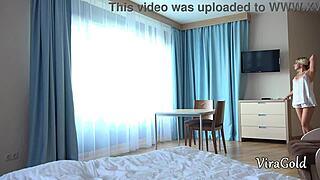 sexy blonde sofi strokes my throbbing cock with her soft hands pov